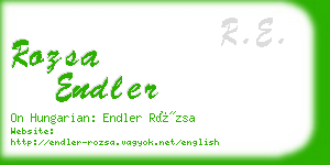 rozsa endler business card